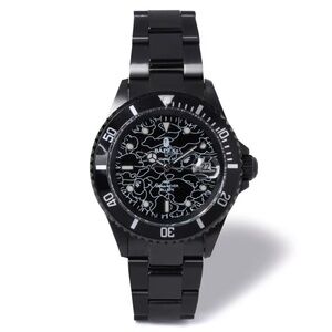 A BATHING APE Bapex Men's Black Watch Camo Type 1 Mechanical Automatic